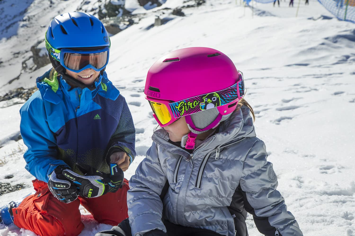 Giro Crue MIPS Combo Pack Toddler Ski Helmet - Snowboarding Helmet with Matching Goggles for Kids, Boys & Girls Matte Berry XS 48.5-52cm