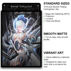 Fantasy North - Lilith's Machinizer – 100 Smooth Matte TCG Trading Card Sleeves - Fits Magic MTG Commander Pokemon and Other Card Games - Playing Card Sleeves