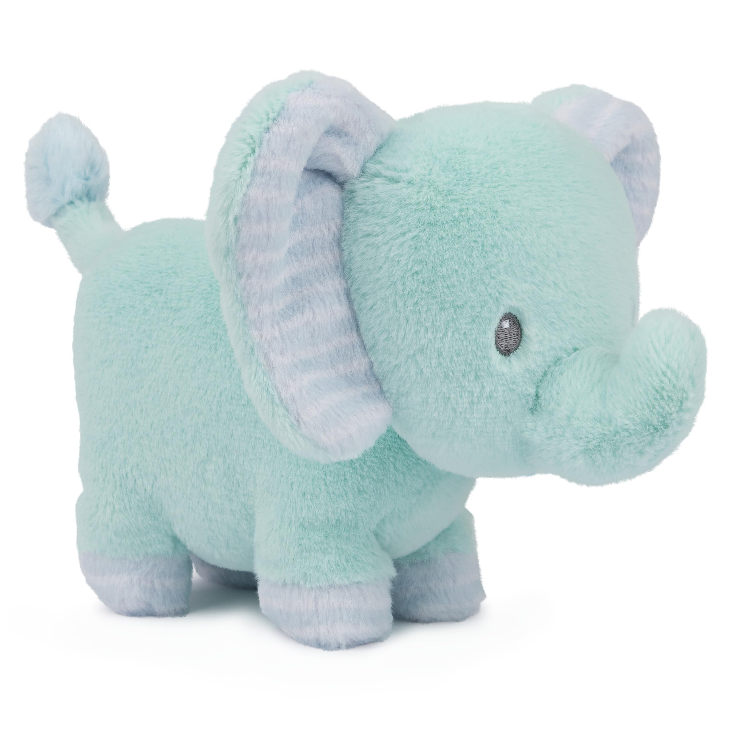 GUND Baby Safari Friends Collection Plush Elephant with Chime, Sensory Toy Stuffed Animal for Babies and Newborns, Teal, 7"