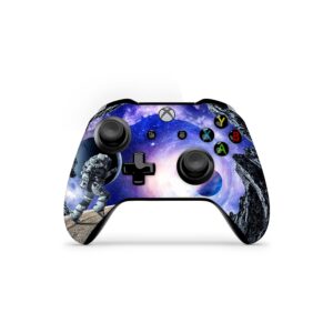 zoomhitskins controller skin compatible with x1 s and x1 x, vinyl sticker technology, astronaut scifi fantasy universe space cosmos space shuttle, durable, 1 skin, made in the usa