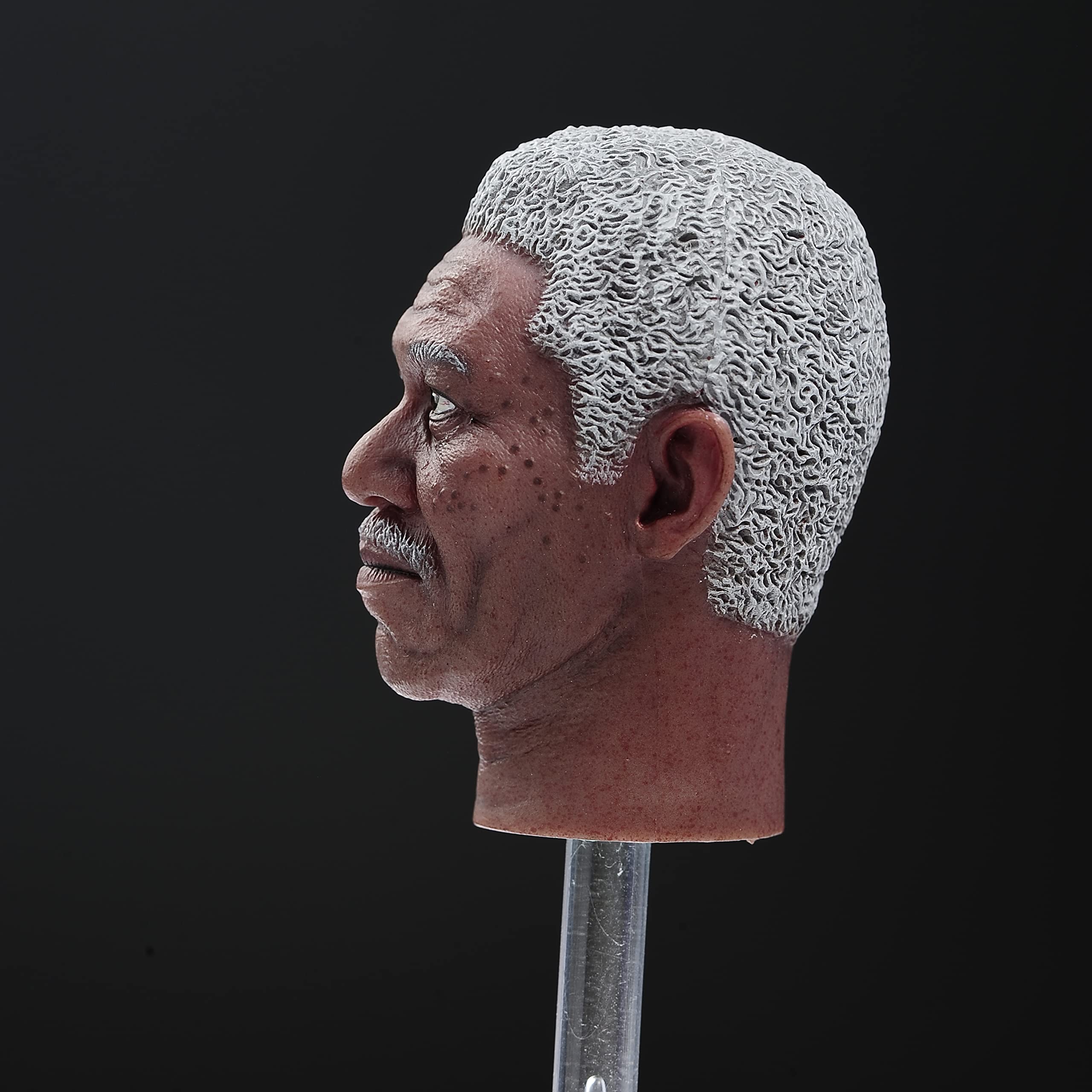 1/6 Scale Male Head Sculpt, European Man Long Neck Head Carved Old Version for 12inch Action Figure Body Doll (F)