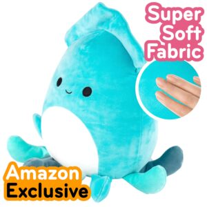 Squishmallows 10-Inch Sky The Teal Squid - Official Jazwares Plush - Collectible Soft & Squishy Sea Stuffed Animal Toy - Add to Your Squad - Gift for Kids, Girls & Boys