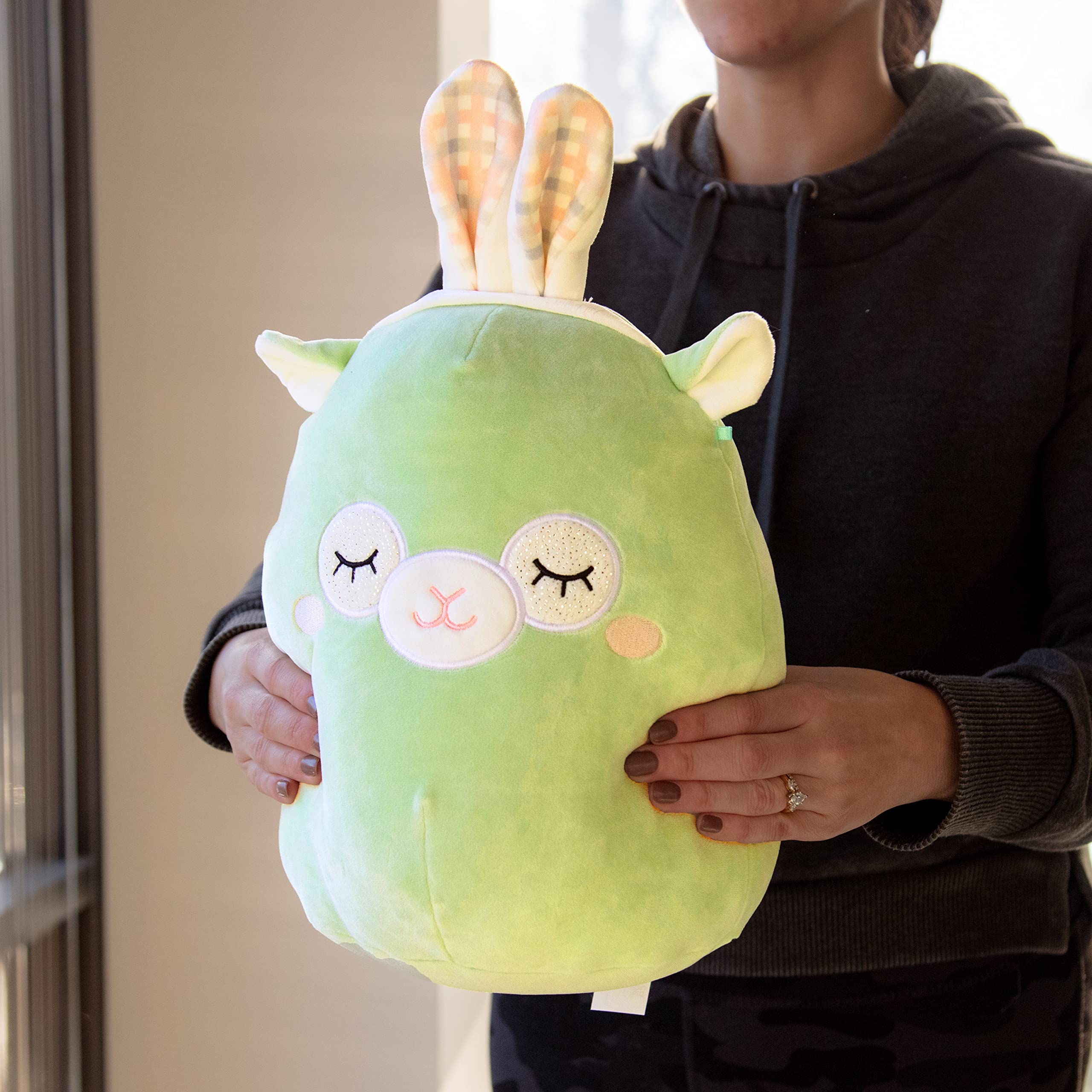 Squishmallows 10" Miley The Llama with Bunny Ears Easter Plush - Official Kellytoy New 2023 Plush - Soft and Squishy Llama Stuffed Animal Toy - Great Gift for Kids