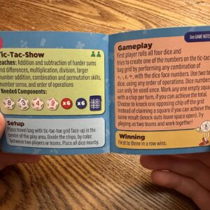 PlaySmart Dice Deluxe: Sharpen Math Skills at Home and On The Go with Uniquely Numbered Math Dice and 11 Fun Math Games That Help Kids Master Mental Math. Perfect Travel Game!