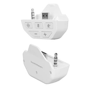 HeadsetAdapter, Detective Mode White Decrease Volume Sound Enhancer Stereo for Wireless Controller