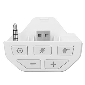 HeadsetAdapter, Detective Mode White Decrease Volume Sound Enhancer Stereo for Wireless Controller