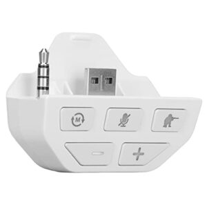 headsetadapter, detective mode white decrease volume sound enhancer stereo for wireless controller