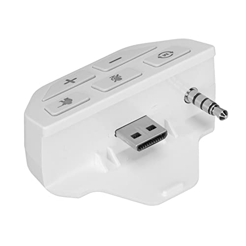 HeadsetAdapter, Detective Mode White Decrease Volume Sound Enhancer Stereo for Wireless Controller