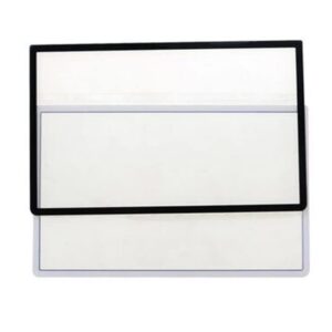 Top Upper Screen Lens Frame LCD Screen Plastic Cover for 3DS XL LL Replacement (Black)