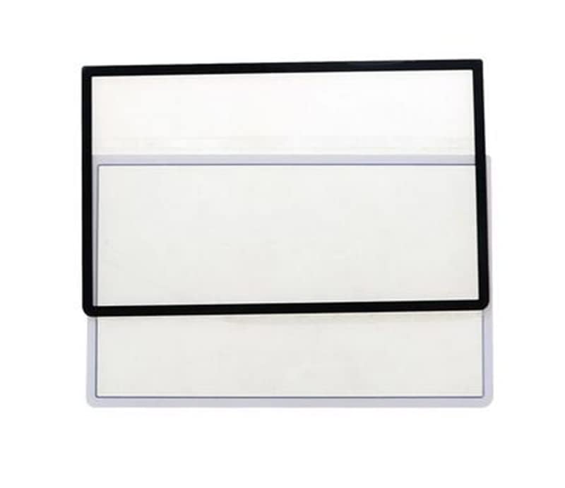 Top Upper Screen Lens Frame LCD Screen Plastic Cover for 3DS XL LL Replacement (Black)