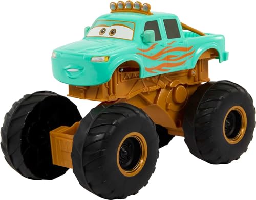 Mattel Disney and Pixar Cars On The Road Toys, Circus Stunt Ivy Vehicle, Jumping Monster Truck Inspired by Mattel Disney+ Show