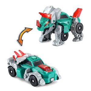 VTech Switch and Go Hatch and Roaaar Egg Triceratops Race Car Green