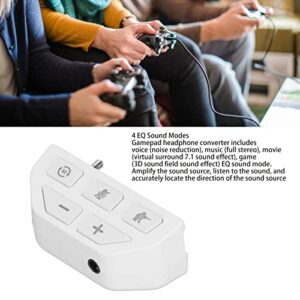 HeadsetAdapter, Detective Mode White Decrease Volume Sound Enhancer Stereo for Wireless Controller