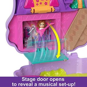 Polly Pocket Compact Playset, Llama Camp Adventure with 2 Micro Dolls & 13 Accessories, Travel Toy with Surprise Reveals