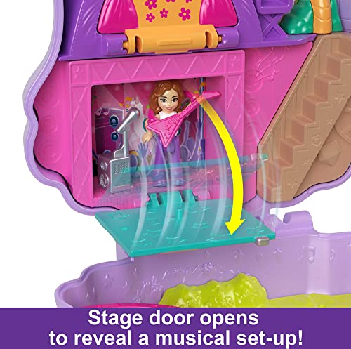 Polly Pocket Compact Playset, Llama Camp Adventure with 2 Micro Dolls & 13 Accessories, Travel Toy with Surprise Reveals