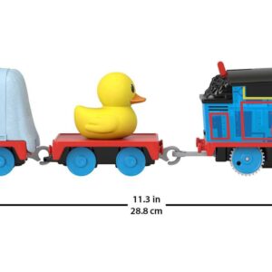 Thomas & Friends Motorized Toy Train Secret Agent Thomas Battery-Powered Engine with Cargo for Preschool Pretend Play Kids Ages 3+ Years