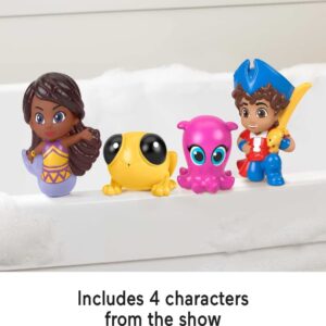 Fisher-Price Santiago of The Seas Pirate Bath Squirters Toys with Santiago Kiko Lorelai & Cecilia for Preschool Kids Ages 3+ Years