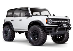 trx-4 scale and trail® crawler with 2021 ford® bronco body: white