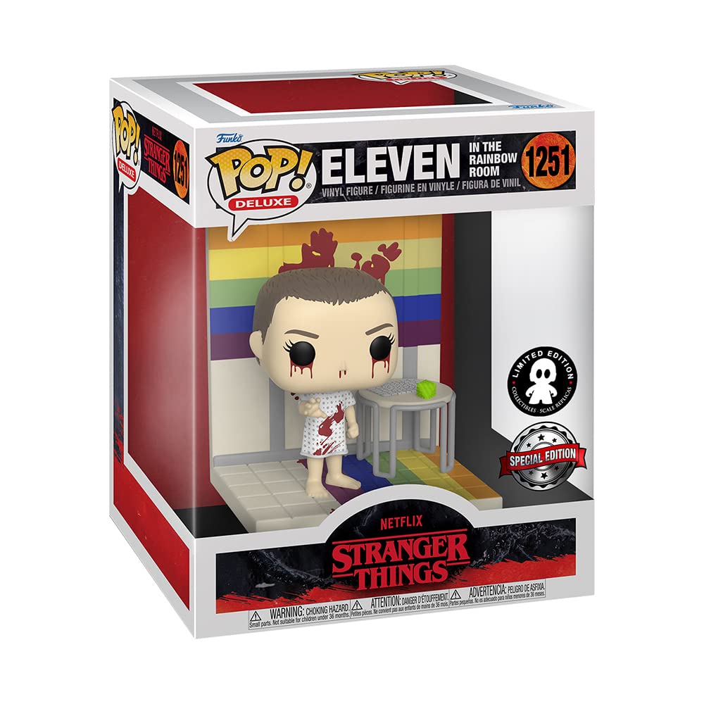 Funko POP! Deluxe: Stranger Things - Eleven in The Rainbow Room - Exclusive Vinyl Figure - #1251, Multicolor