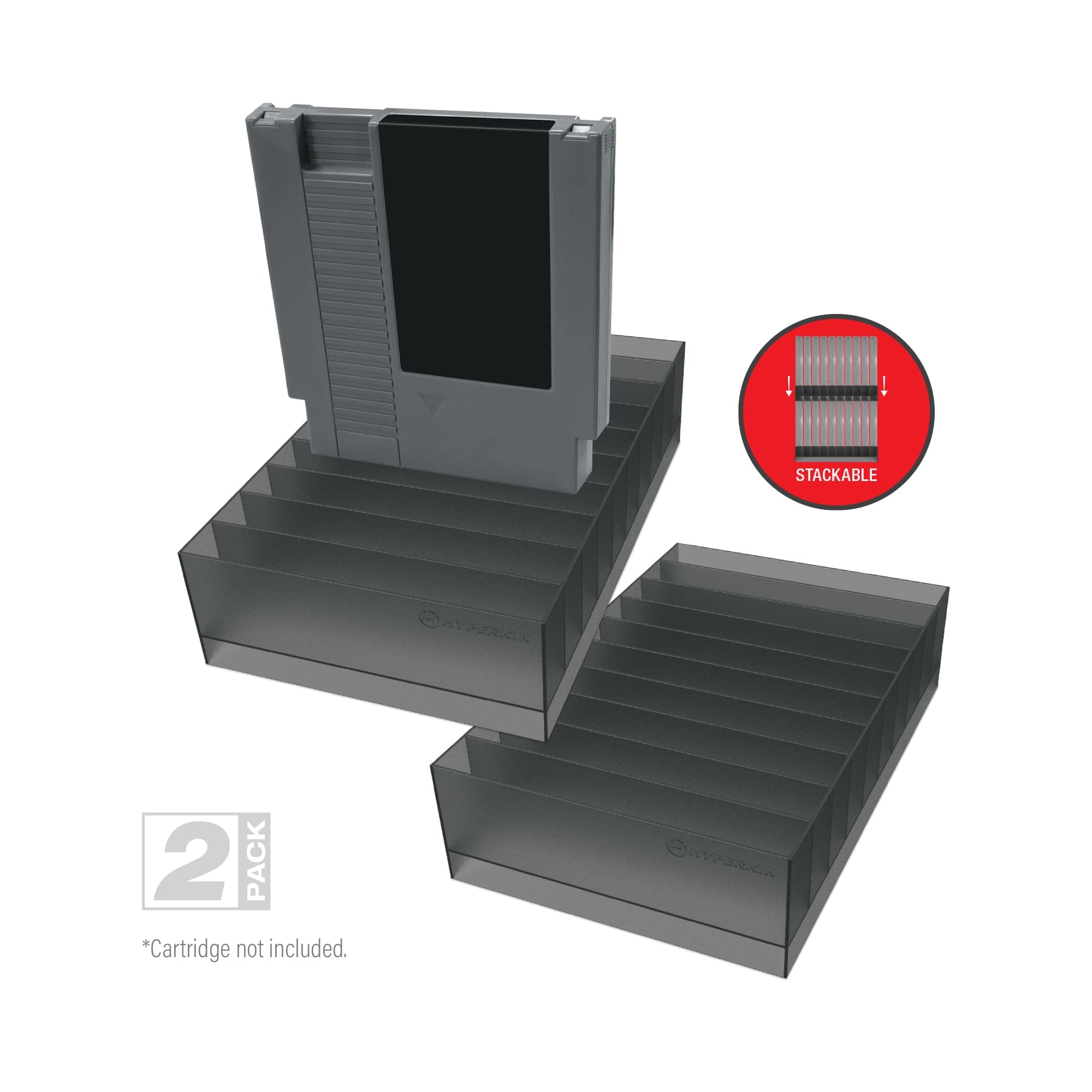 Hyperkin 10-Cartridge Storage Stand for NES (2 Pack)