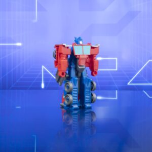 Transformers Toys EarthSpark 1-Step Flip Changer Optimus Prime 4-Inch Action Figure, Robot Toys for Ages 6 and Up