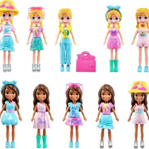 Polly Pocket Dolls & Playset, Unicorn Toy with 2 Dolls & 19 Fashion Accessories, Glam It Up Style Studio