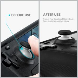 Park Sung Joystick Protectors, Invisible Protection During Gaming, Silicone, Compatible with Steam Deck/Xbox/Switch Pro Controller/PS4/PS5/ROG Ally/8 BitDo Game Joystick(10 Pcs)