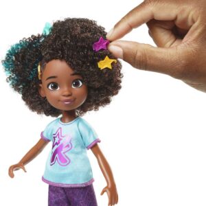 Mattel Karma’s World Doll with Microphone Hair Styling Tool & Accessories, 75+ Pieces, Shine 'N Style Mattel Karma Playset