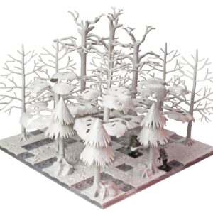 Monster Adventure Terrain 91Pc Paintable Forest Tree Set Fully Modular, Stackable 3D Tabletop World Builder-Use Alone or w/Other Sets- Compatible with DND Dungeons Dragons, Pathfinder & All RPG Games