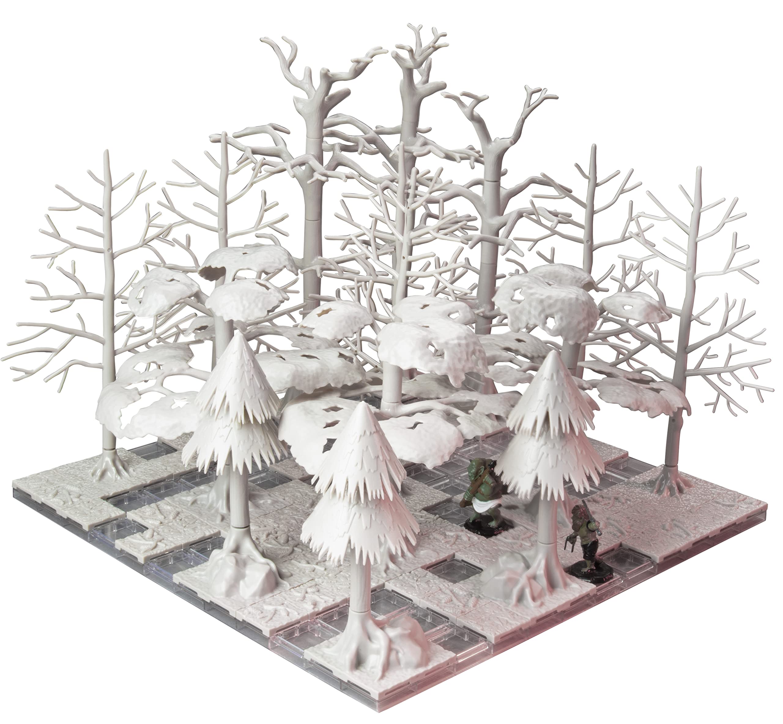 Monster Adventure Terrain 91Pc Paintable Forest Tree Set Fully Modular, Stackable 3D Tabletop World Builder-Use Alone or w/Other Sets- Compatible with DND Dungeons Dragons, Pathfinder & All RPG Games