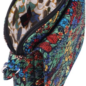 Brentano Cotton quilted small crossbody wallet purse (DESERT BLOOM)