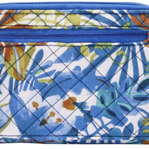 Brentano Cotton quilted double-zipper crossbody wallet purse and clutch (TROPICAL PARADISE)