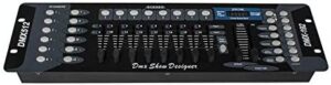 shehds 192 dmx dj controller lcd display dmx controller dj equipment stage light controller for dj lights, par lights, moving head lights, pubs, night clubs, disco