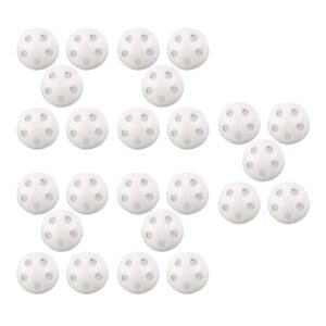 Toyvian 50PCS Rattle Balls Inserts Round Doll Noise Maker Repair Fix Toy Rattle Noise Maker Squeaker Replacement Rattle Insert Crafts Accessories 24mm