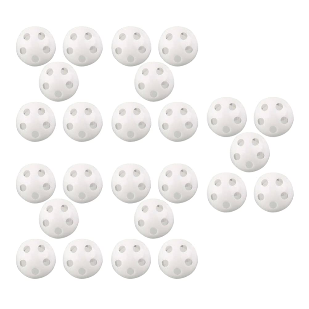 Toyvian 50PCS Rattle Balls Inserts Round Doll Noise Maker Repair Fix Toy Rattle Noise Maker Squeaker Replacement Rattle Insert Crafts Accessories 24mm