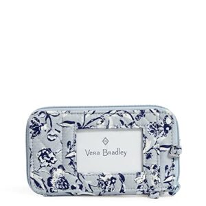 Vera Bradley Women's Cotton Smartphone Wristlet With RFID Protection, Perennials Gray - Recycled Cotton, One Size