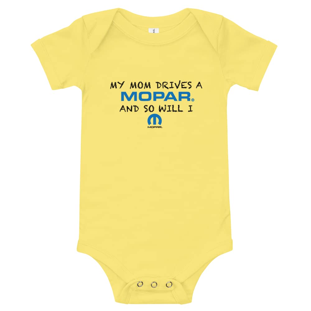 Mopar Mom Drives Baby Bodysuit - Yellow - 6-12 Months