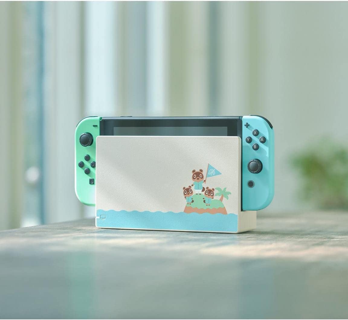 QoYKi NintendoSwitch AnimalCrossing Console: New Horizons Edition | 32 GB Internal Storage