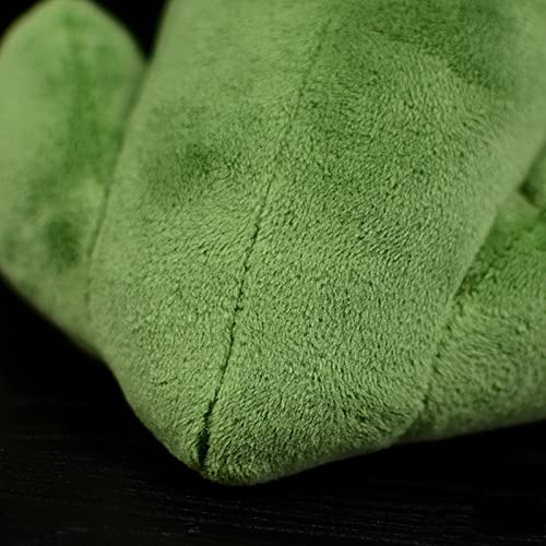 Tiny Heart Super Cute Realistic Green Frog Plush Toy, 6.2 Inch Kawaii Very Lifelike Soft Plush Stuffed Animal Figure for Every Occasion and Age Kids Gift Home Decor