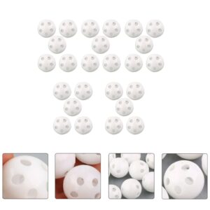 Toyvian 50PCS Rattle Balls Inserts Round Doll Noise Maker Repair Fix Toy Rattle Noise Maker Squeaker Replacement Rattle Insert Crafts Accessories 24mm