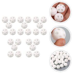 Toyvian 50PCS Rattle Balls Inserts Round Doll Noise Maker Repair Fix Toy Rattle Noise Maker Squeaker Replacement Rattle Insert Crafts Accessories 24mm