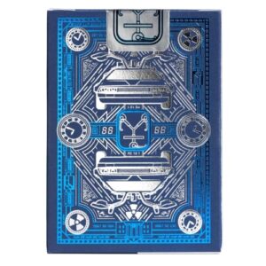 Bicycle Back To The Future Playing Cards 1 Pack, Premium, Foil, Metallic , Blue