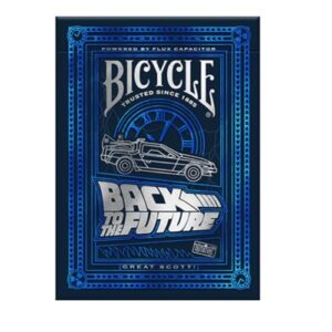 Bicycle Back To The Future Playing Cards 1 Pack, Premium, Foil, Metallic , Blue