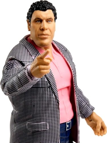 Mattel WWE Andre the Giant Elite Collection Action Figure with Accessories, Articulation & Life-like Detail, 6-inch