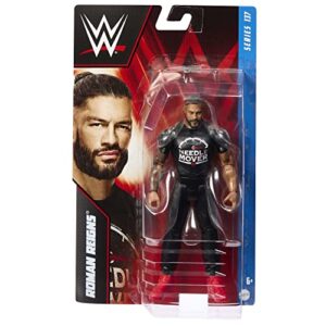 Mattel WWE Roman Reigns Basic Action Figure, 10 Points of Articulation & Life-like Detail, 6-inch Collectible