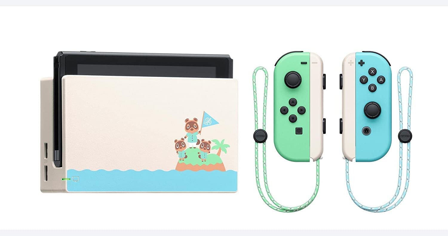 QoYKi NintendoSwitch AnimalCrossing Console: New Horizons Edition | 32 GB Internal Storage