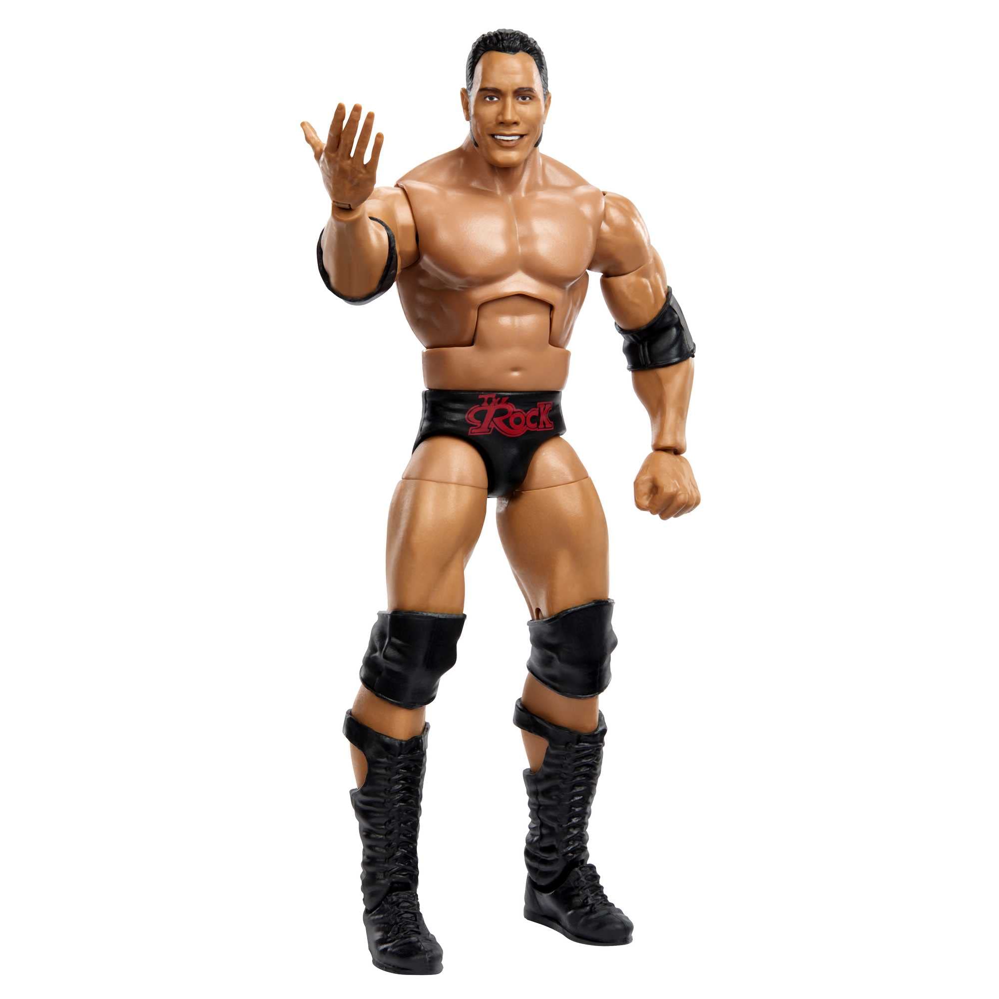 Mattel WWE The Rock Elite Collection Action Figure, Deluxe Articulation & Life-like Detail with Iconic Accessories, 6-inch