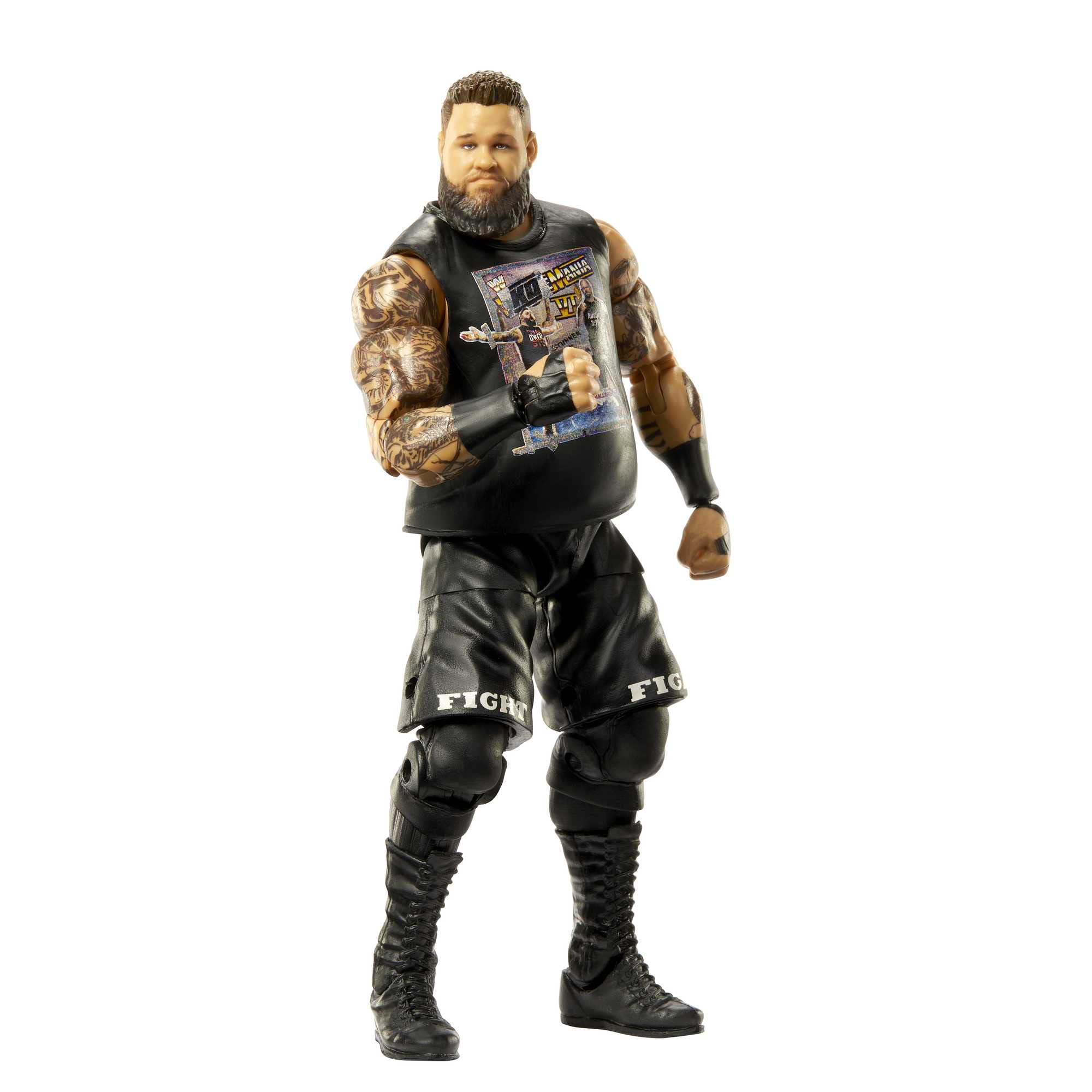 Mattel WWE Kevin Owens Elite Collection Action Figure, Deluxe Articulation & Life-like Detail with Iconic Accessories, 6-inch