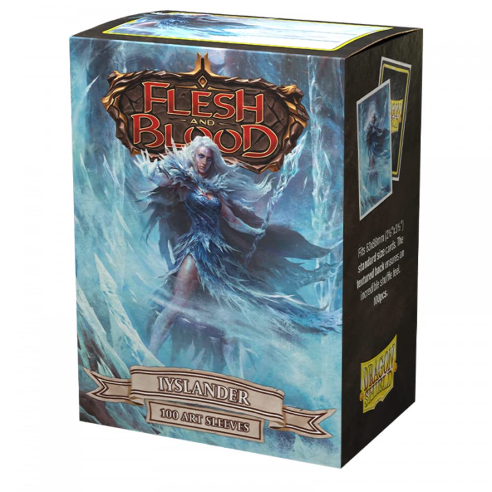 Arcane Tinmen Dragon Shield Sleeves – Flesh and Blood: Iyslander 100 CT - MTG Card Sleeves are Smooth & Tough - Compatible with Pokemon & Magic The Gathering Card Sleeves (AT-16052)