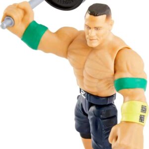 Mattel WWE John Cena Bend 'n Bash Stretching Action Figure with Accessories, 5.5-inch